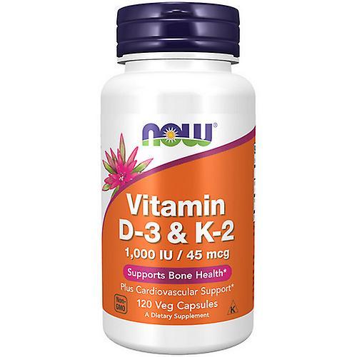 Now Foods Vitamin D-3 & K-2,45 mcg ,120 Veg Caps (Pack of 3) on Productcaster.