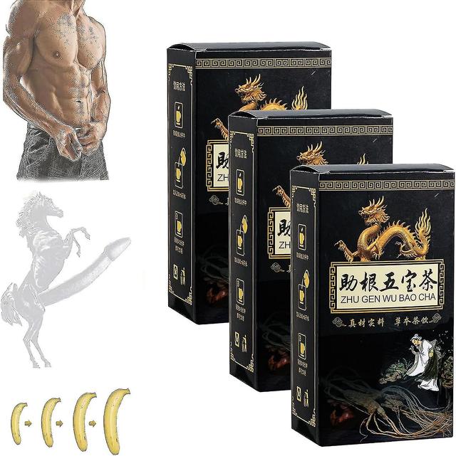 Ginseng Cinque tesori tè tè ai reni, essenziale tè ai reni per uomini, tè per la cura del fegato e dei reni, tè nutriente alle bacche di goji 3Box on Productcaster.