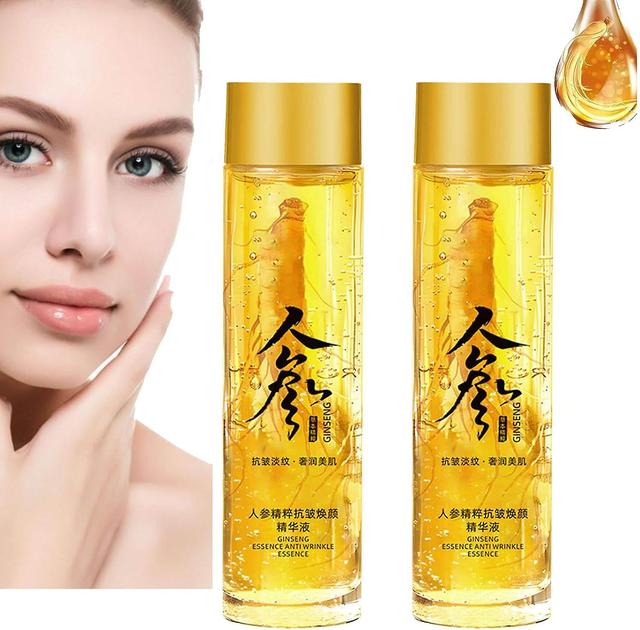 Zjrui Ginseng Extract Liquid, 120ml Ginseng Essence, Ginseng Anti-Wrinkle Essence Toner, Ginseng Gold Polypeptide Anti-Ageing Essence 2pcs on Productcaster.