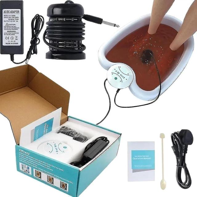 Ionic Foot Spa At Home Detox And Cleanse - Ionic Detox Foot Bath Machine, Detoxify Your Bo EU Plug on Productcaster.