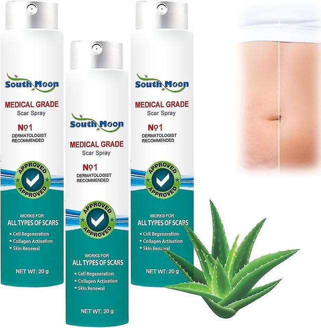 Proregen Scar Remove Medical Grade Scar Spray, South Moon Medical Grade Scar Spray For All Types Of Scars, Smooth Skin (3pcs/60g)_L31 on Productcaster.