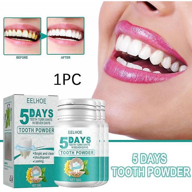 5-day Beauty Tooth Powder, Whitening, Cleaning Teeth, Smoke Stains, Dirt, Fresh Oral Plaque, Cleaning Tooth Powder OAJ 1PC on Productcaster.