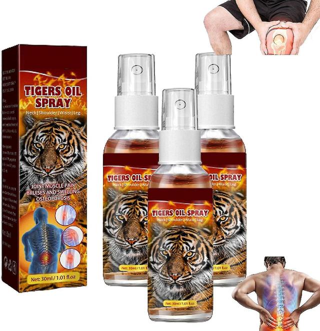 Tiger Oil Spray, Joint Body Pain Relief Spray, Massage Oil For Muscle Pain & Arthritis, Tiger Oil Spray For Articular Arthritis Rheumatic Pain 3 pcs on Productcaster.