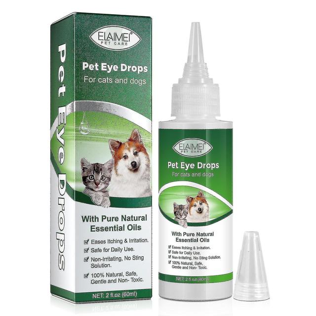 Gaoxing Hond kat conjunctivitis oogdruppels, traanvocht conjunctivitis rode zwelling ontstekingsremmende bacteriedodende oogverzorging reiniger tra... on Productcaster.