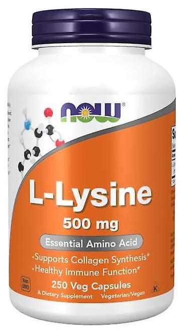 Now Foods L-Lysine 500 mg in Capsules 100 Units on Productcaster.