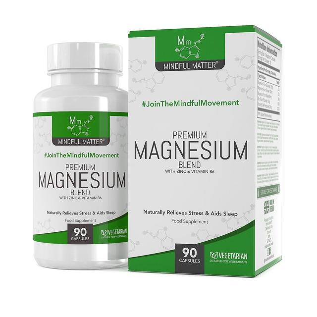 Mindful Matter Magnesium Blend (With Zinc & Vitamin B6) 90 Capsules 3 Bottles (270 Capsules) on Productcaster.