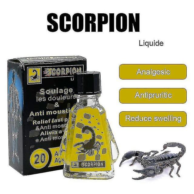 Scorpion Wind Oil Relieves Colds, Headaches, Toothaches, Phlegm Coughs, Floods on Productcaster.