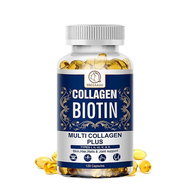 Visgaler Collagen Biotin For Hair Growth Support Hair, Nail And Skin Health Reduce Hair Loss Anti Aging Hair Health Supplement 120pcs on Productcaster.