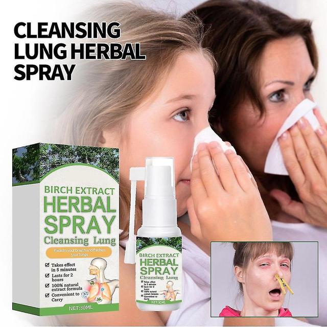 unbrand Herbal Lung Cleansing Spray, Herbal Lung og Breathing Spray, rydder lungerne af affald og slim, fremmer lungesundhed 1 pcs on Productcaster.