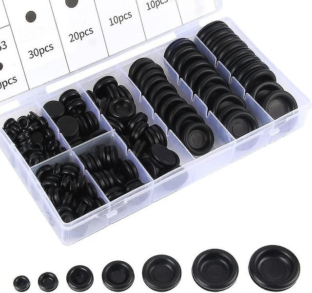 170 Pieces Rubber Plugs, Rubber Grommet Assortment, Rubber Grommets Hole For Cable And Connector Aut on Productcaster.