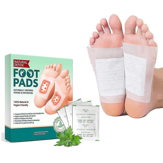 Pingguo 20pcs Foot Patch Wormwood Ginger Relieve Fatigue Improve Sleep Patch Relieve Stress Detoxification Help Sleeping Body Detox Pad on Productcaster.