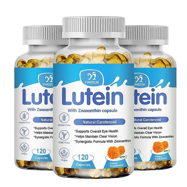 Sofirn Lutein Zeaxanthin Capsules for Eye Strain Dry Eyes Eyestrain Support Relieve Stress Macular Health Vision Care 3 Bottles 60 pcs on Productcaster.