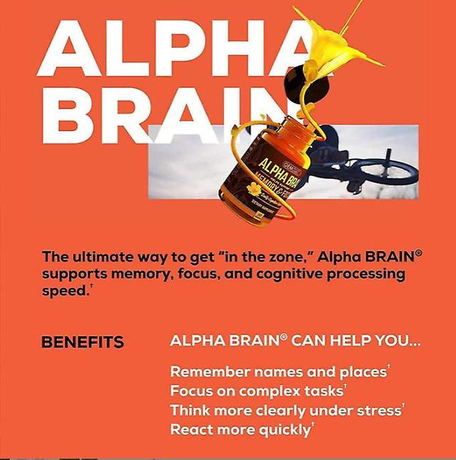 Denstyle Alpha Brain Memory Focus 60 Capsules Supplement For Men Women, Alpha Brain Premium Nootropic Brain Supplement, Caffeine-Free Focus Capsule... on Productcaster.