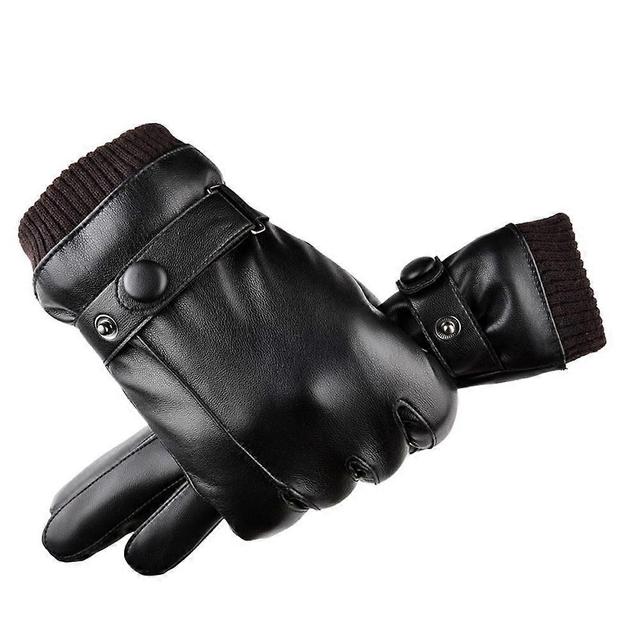 Cu3-mo3l Gants d'hiver en peau de mouton, chaud cran tactile info gants avec doublure en cachemire Stil on Productcaster.