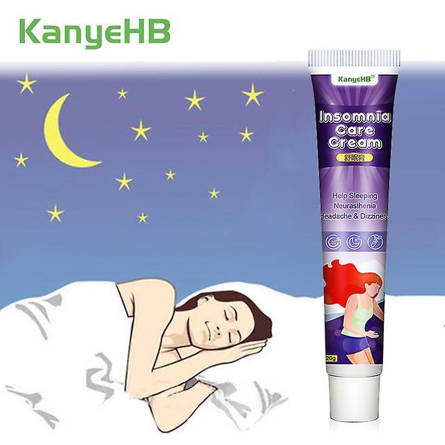 Qian 1pcs Sleep Aid Cream Effective Herbal Aromatic Balm Soothing Essential Ointment Insomnia Relieve Stress Anxiety Relax Cream G009 on Productcaster.