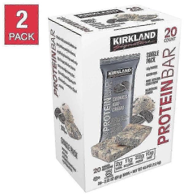 Kirkland signature protein bars, cookies and cream, 2 ea on Productcaster.