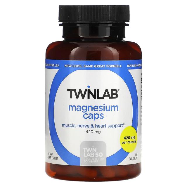 Twinlab, Magnesium Caps, 420 mg, 100 Capsules on Productcaster.