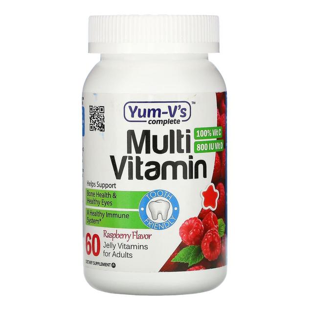 Yum-V's Yum-Vs, Multi Vitamin for Adults, Raspberry, 60 Jelly Vitamins on Productcaster.