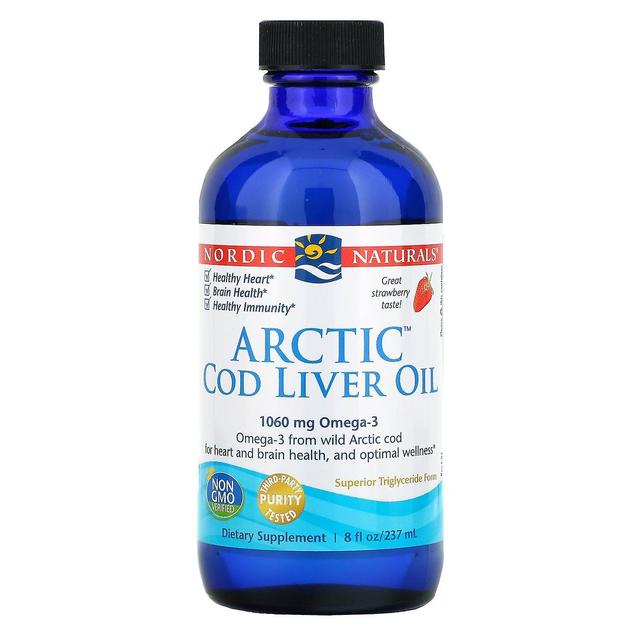 Nordic Naturals, Arctic Cod Liver Oil, Strawberry, 8 fl oz (237 ml) on Productcaster.