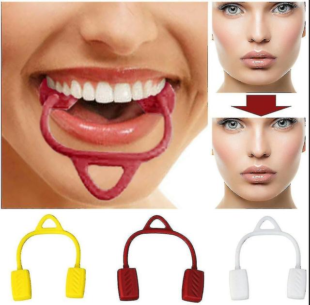 Jaw Line Exerciser Facial Muscle Trainer Silicone Chew Anti-wrinkle HY white on Productcaster.