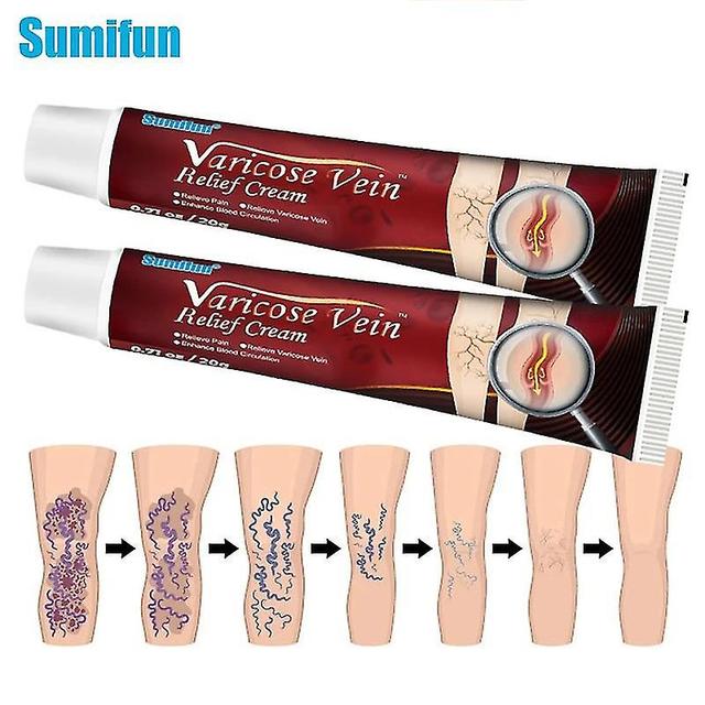 Mysept Qian 1/3/5Pcs Varicose Veins Cream Treat Vasculitis Phlebitis Pain Relief Ointment Tight Thigh Tendon Tube Herb Plaster Body Care on Productcaster.