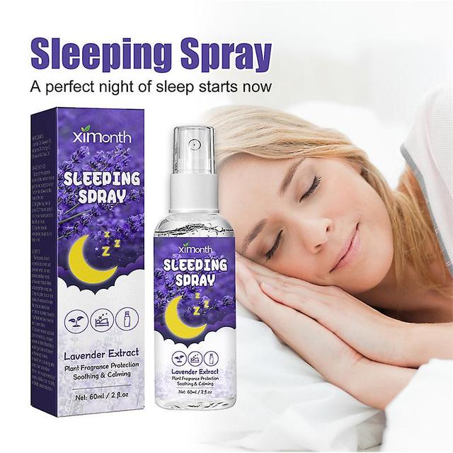 XIMONTH Lavender Sleep Spray Relieves Anxiety, Relaxes Mind And Body, Helps on Productcaster.