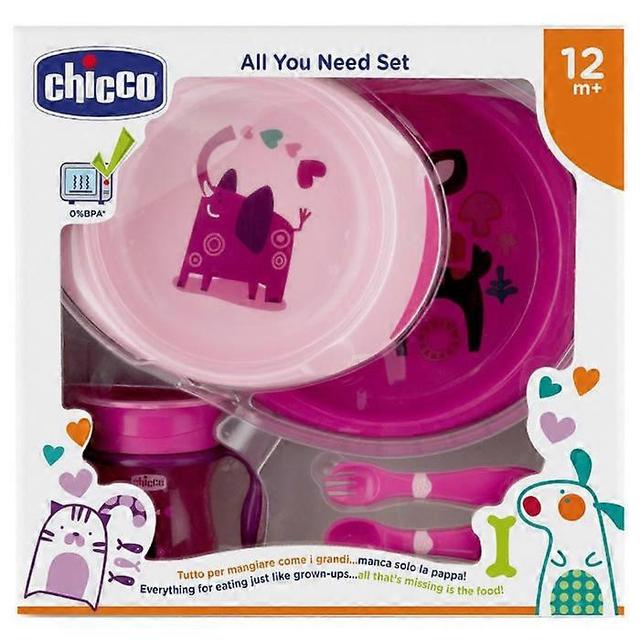 Chicco tudo que você precisa 12m + conjunto rosa 5 peças on Productcaster.