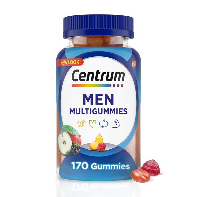 Centrum multigummies men's multivitamin supplement gummies, assorted fruit, 170 ct on Productcaster.