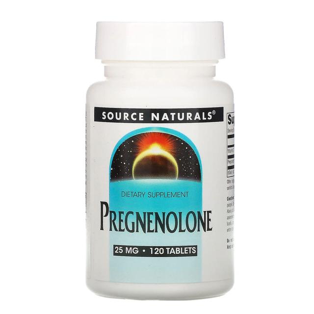 Source Naturals, Pregnenolone, 25 mg, 120 Tablets on Productcaster.