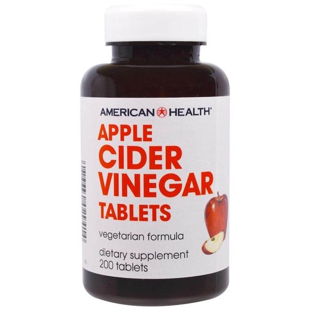 Timktv [pré-encomenda] American Health Apple Cider Vinagre Tablets 200 Comprimidos Digest & Circulação dos EUA FotoCor Onesize on Productcaster.