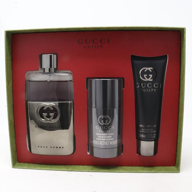 Gucci Guilty Pour Homme Eau De Toilette 3-Pcs Set / New With Box on Productcaster.