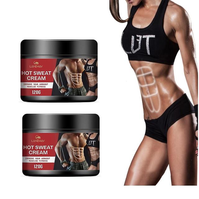 2x Men Powerful Abdominal Muscle Cream Stronger Toner Muscle Strong Cream Anti Cellulite Burn Fat Product on Productcaster.