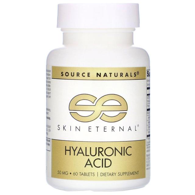 Source Naturals Källa Naturals, Skin Eternal, Hyaluronsyra, 50 mg, 60 Tabletter on Productcaster.