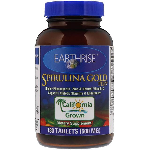 Earthrise Jordnäs, Spirulina Gold Plus, 500 mg, 180 Tabletter on Productcaster.