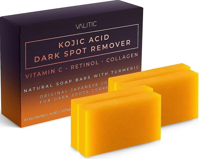 Barres dissolvantes Kojic à la vitamine C, au rétinol, au collagène, au curcuma - Pack 4 on Productcaster.