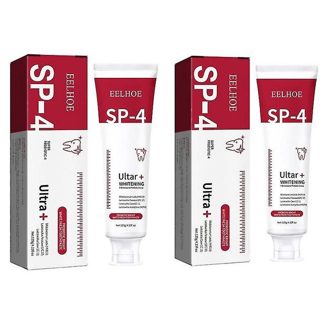 2pcs Sp-4 Dentifrice Probiotique Blanchiment Dent Réparation Dents Fraîche Souffle Éclaircissant KR on Productcaster.