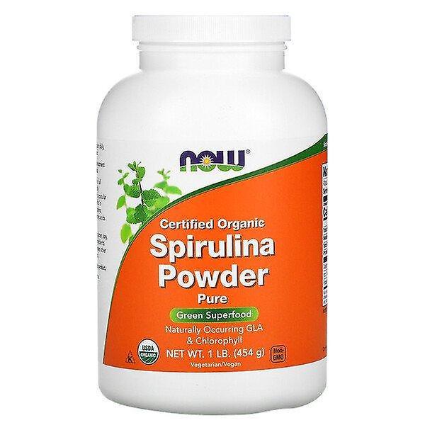 NOW Foods Agora Alimentos, Spirulina Orgânica Certificada em Pó, 1 lb (454 g) on Productcaster.