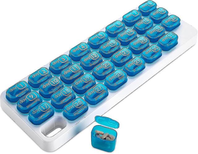 31 Pop Out Medication Capsules, Monthly Pill Organizer on Productcaster.