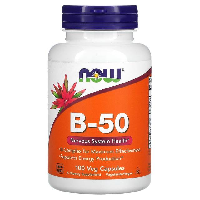 NOW Foods, B-50, 100 Veg Capsules on Productcaster.