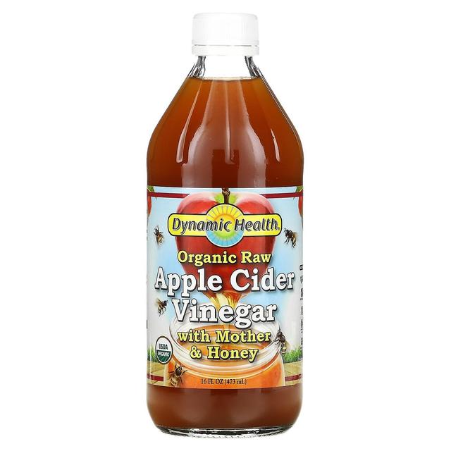 Dynamic Health, Organic Raw Apple Cider Vinegar with Mother & Honey, 16 fl oz (473 ml) on Productcaster.