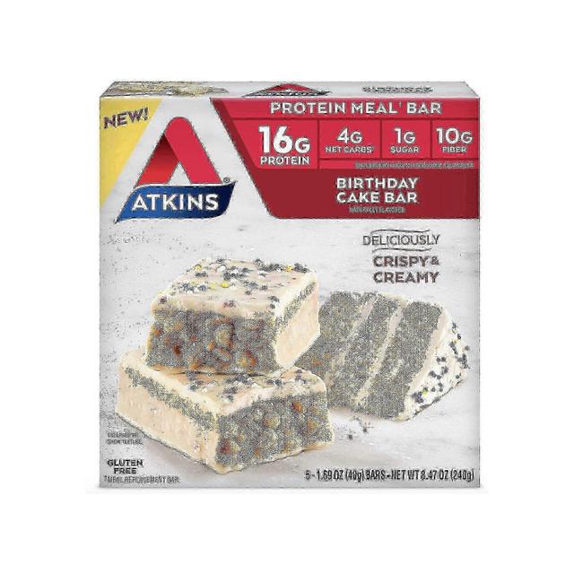 Atkins protein måltid barer, fødselsdagskage, 5 ea on Productcaster.