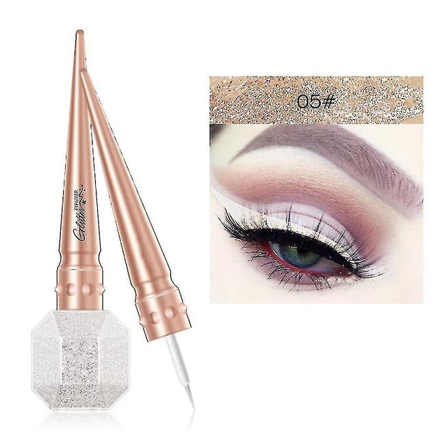 Szmtcv Colorful Glitter Eyeliner Long Lasting Smudge-proof Eye Liner Highlight Brighten Liquid Eye Liner 05 on Productcaster.