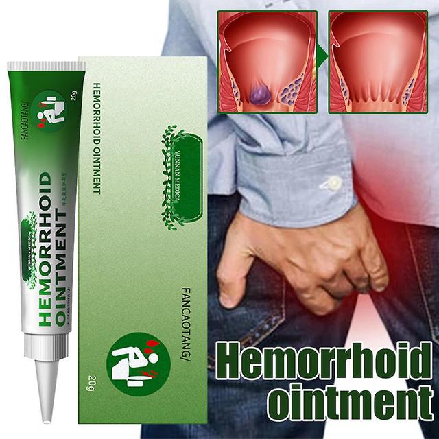 Kpaloft 1/2pcs Herbal Hemorrhoids Ointment Internal And External Anal Fissure Cream Pain Reliving Cooling Herbs 20g 1Pc on Productcaster.