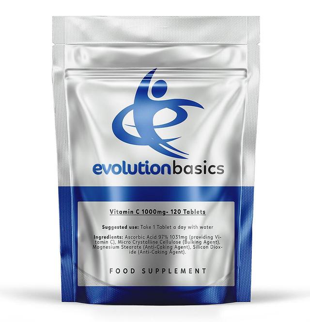 Evolution Slimming C-vitamiini 1000mg 120 tablettia yleiseen terveyteen - Evoluution perusteet - 120 tablettia - Vitamiinit ja lisäravinteet - Evol... on Productcaster.