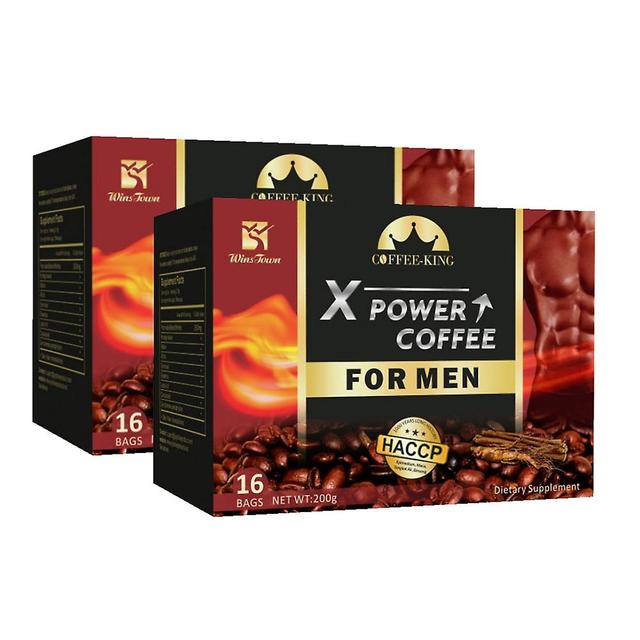 32pcs Ginseng Coffee Maca Coffee X Power For Men Enhance Libido Sexual Desire on Productcaster.