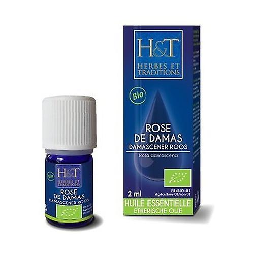 Herbes & Traditions Damask Rose Essential Oil (Rosa Damascena) 2 ml of essential oil on Productcaster.