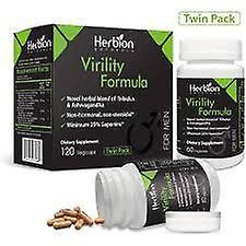 Herbion Naturals Virility Formula avec Tribulus - Twin Pack 60 vegicaps chacun on Productcaster.