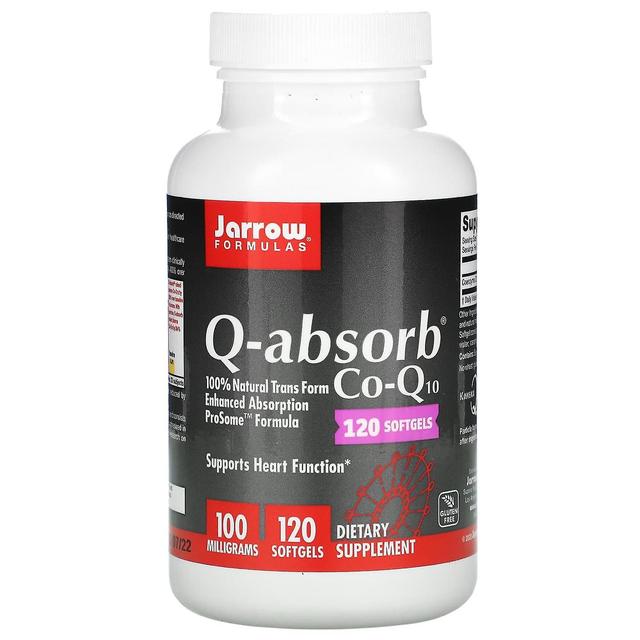 Jarrow Formulas, Q-absorb Co-Q10, 100 mg, 120 Softgels on Productcaster.