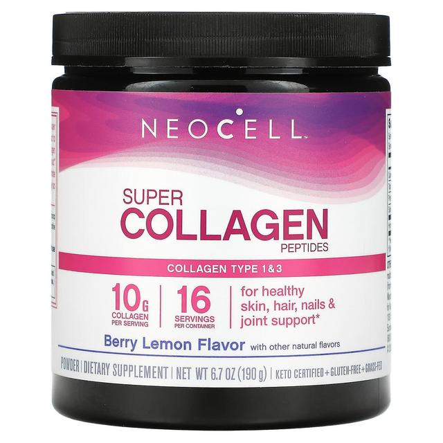 NeoCell, Super Collageen Peptiden, Type 1 &3, Bessen Citroen, 6.7 oz (190 g) on Productcaster.