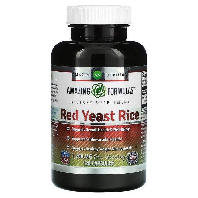 Amazing Nutrition, Red Yeast Rice, 600 mg, 120 Capsules on Productcaster.